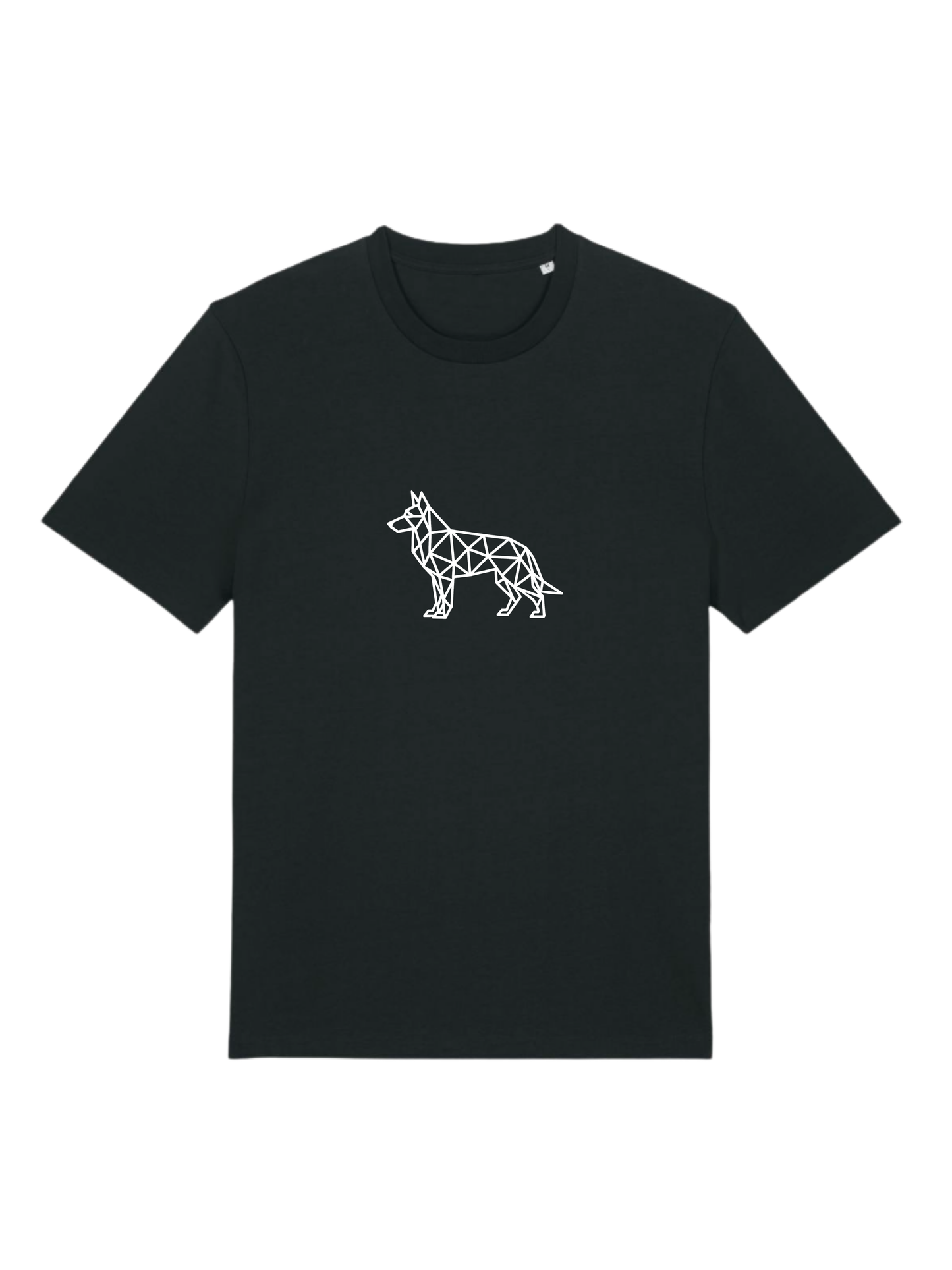 Ausgefallenes schwarzes T-Shirt | Statement Clothing | Deutscher Schäferhund groß