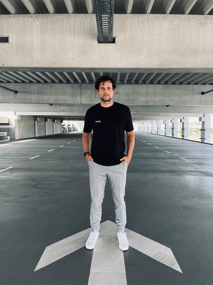 Ausgefallenes schwarzes T-Shirt | Statement Clothing | Stabil.