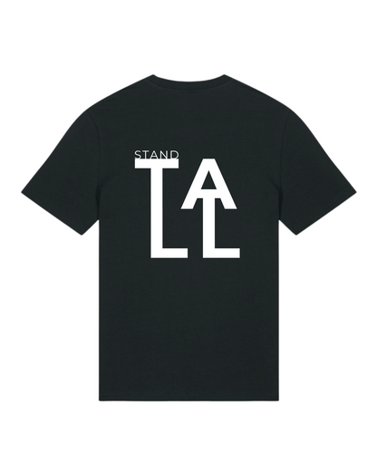 Ausgefallenes schwarzes T-Shirt | Statement Clothing | Stand tall