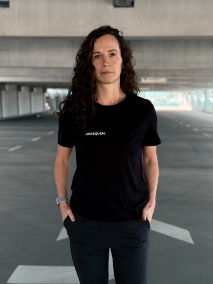 Ausgefallenes schwarzes T-Shirt | Statement Clothing | Unbequem