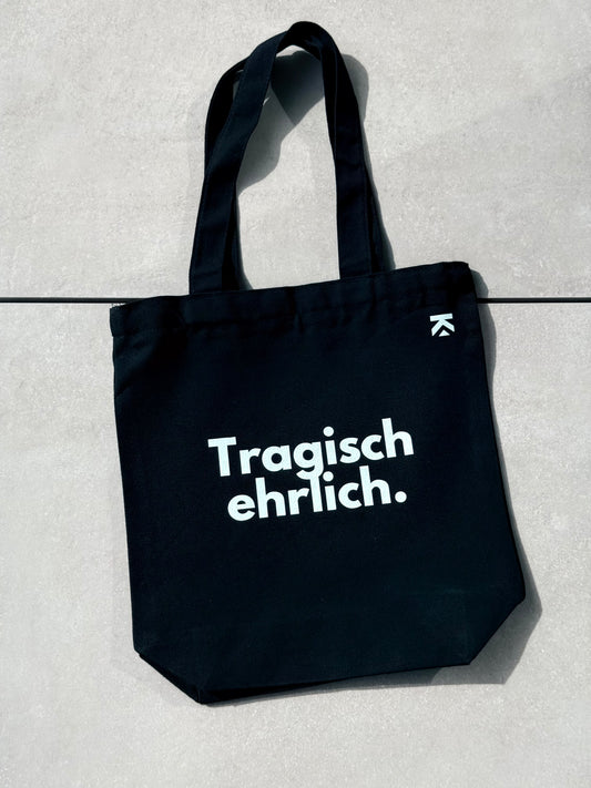 Statementbag | ausgefallene Einkaufstasche mit Statement | Tragisch ehrlich.