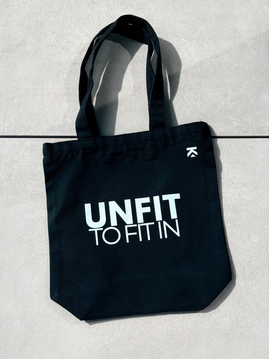 Statementbag | ausgefallene Einkaufstasche mit Statement | Unfit to fit in
