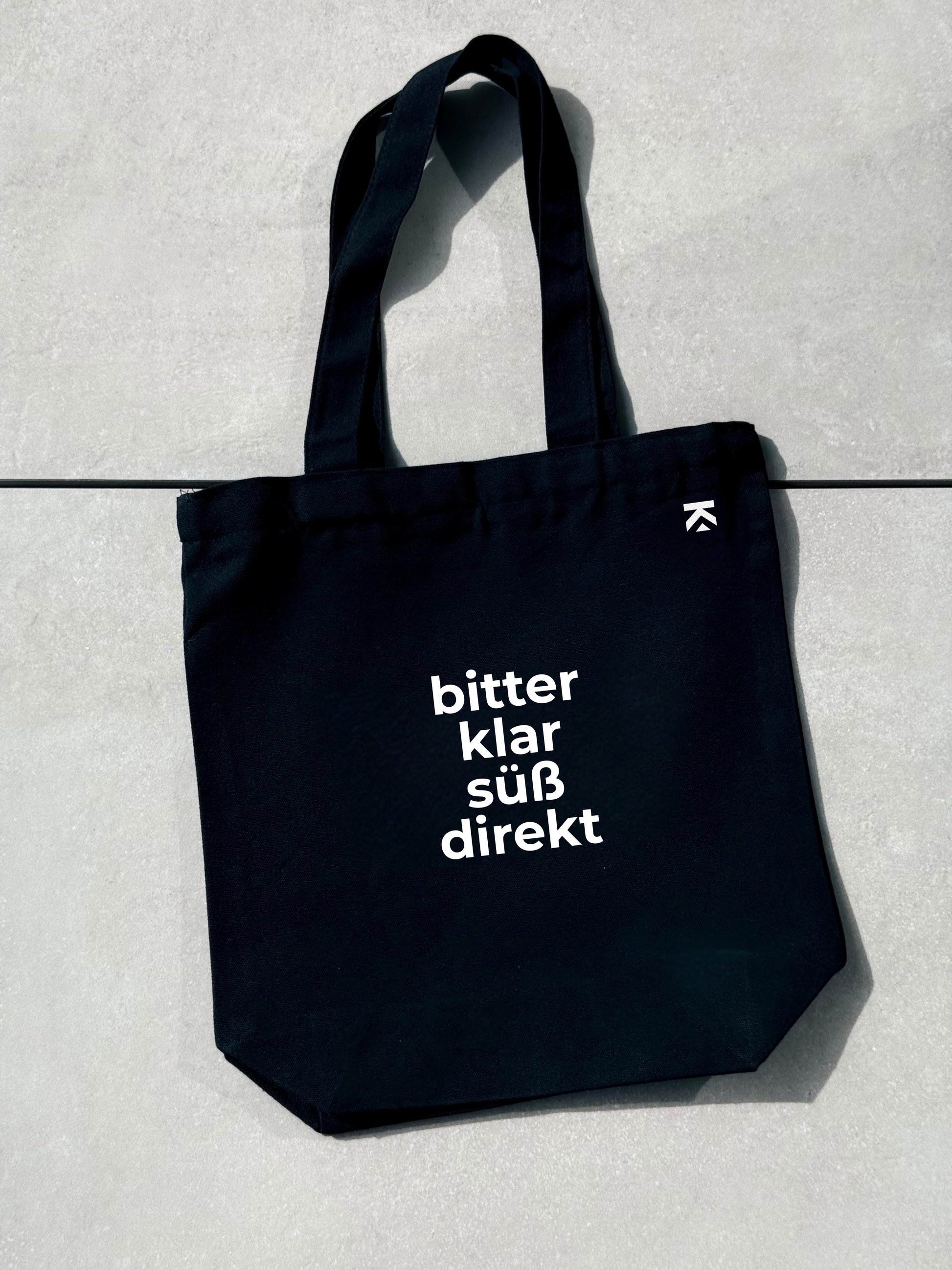 Statementbag | ausgefallene Einkaufstasche mit Statement | bitter klar süß direkt